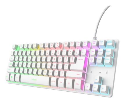 TRUST KEYBOARD USB GXT 833W THADO/TKL ENG WHITE 25894 TRUST