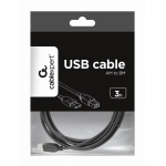 CABLE USB2 AM-BM 3M/BLACK CCP-USB2-AMBM-10 GEMBIRD - Image 3