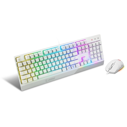 MSI KEYBOARD +MOUSE/VIGOR GK30 COMBO WHITE US MSI