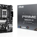 ASUS Mainboard|ASUS|AMD B850|SAM5|Micro-ATX|Memory DDR5|Memory slots 2|1xPCI-Express 4.0 16x|1xPCI-Express 5.0 16x|2xM.2|1xHDMI|1xDisplayPort|4xUSB 2.0|4xUSB 3.2|1xPS/2|3xAudio port|PRIMEB850M-K