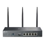 TP-LINK Wireless Router|TP-LINK|Omada AX3000 Gigabit VPN Router|Data speed 3000 Mbit/s|Ethernet WAN Yes|WAN connection type SFP|Ethernet LAN Yes|4xLAN ports|USB port Yes|ER706W