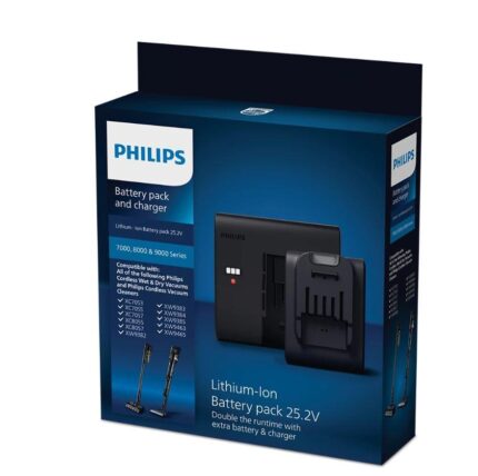 PHILIPS Vacuum Cleaner Accessory|PHILIPS|Battery and charger|Model XV1797/01|Black|For  XC6552, XC6553, XC6557, XC7053, XC7055, XC7057, XC8053, XC8054, XC8055, XC8057, XW9382, XW9383, XW9384, XW9385, XW9463, XW9465|XV1797/01