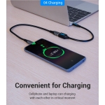 CABLE USB2.0C MALE TO A FEMALE/0.15M BLACK CCSBB VENTION - Image 9