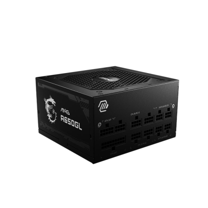 MSI Power Supply|MSI|650 Watts|Efficiency 80 PLUS GOLD|PFC Active|MTBF 1500000 hours|MAGA650GL