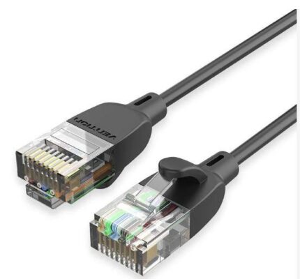 PATCH CABLE CAT.6A UTP/1M BLACK IBIBF VENTION