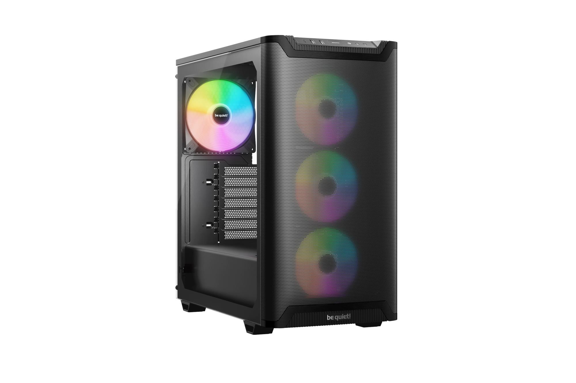 b221072a-e55e-4f66-9ce2-9513df1597a5-1 BE QUIET Case|BE QUIET|PURE BASE 501 LX|MidiTower|Case product features Transparent panel|Not included|ATX|MicroATX|MiniITX|Colour Black|BGW78 - Image 1