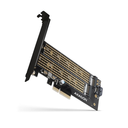 AXAGON SSD ACC ADAPTER NVME/SATA/M.2/SP&LP PCEM2-D AXAGON