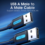 CABLE USB2.0 MALE TO MALE/1.5M BLACK COJBG VENTION - Image 3