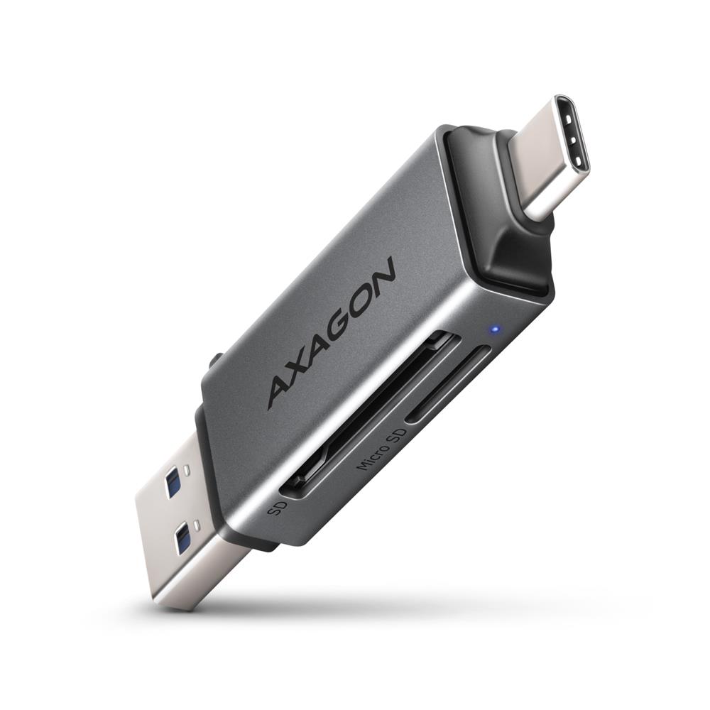 b77cd169-d68d-41be-b30b-359856a5d93d-1 AXAGON MEMORY READER USB-C+USB3.2 2SL/SD/MICROSD CRE-DAC AXAGON - Image 1