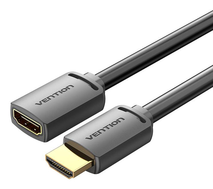 b81b2d67-f335-4741-9b10-4a01d3329564 CABLE HDMI MALE/FEMALE 4K/0.5M BLACK AHCBD VENTION - Image 1