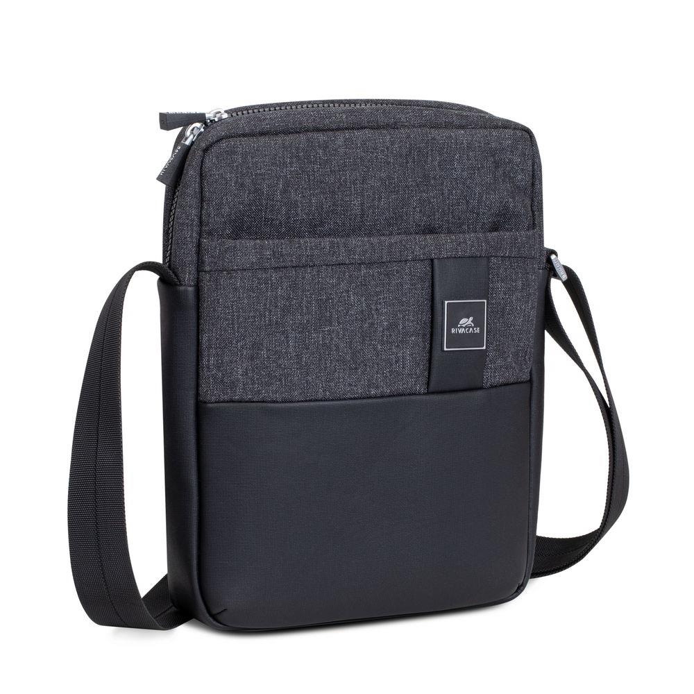 ba17db42-5814-4d4e-9c84-3a00c5c08d54-1 RIVACASE TABLET CASE CROSSBODY 11"/8811 BLACK MELANGE RIVACASE - Image 1