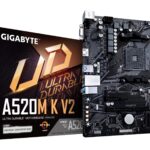 GIGABYTE Mainboard|GIGABYTE|AMD A520|SAM4|Micro-ATX|Memory DDR4|Memory slots 2|1xPCI-Express 3.0 1x|1xPCI-Express 3.0 16x|1xM.2|1x15pin D-sub|1xHDMI|2xUSB 2.0|4xUSB 3.2|1xPS/2|1xRJ45|3xAudio port|A520MKV21.1