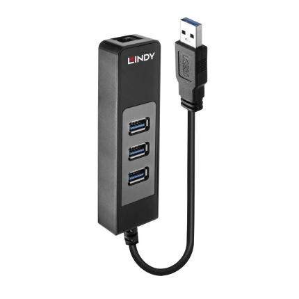 LINDY I/O HUB USB3 & LAN ADAPTER/43176 LINDY