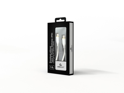 CABLE USB-C 1.5M PREMIUM WHITE/CC-USB2S-CMCM-1.5M-W GEMBIRD - Image 2