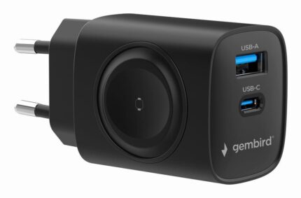 GEMBIRD CHARGER USB 2IN1 20W 2PORT/TA-UC-PDQCW20-01-BK GEMBIRD
