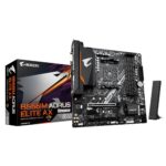 GIGABYTE Mainboard|GIGABYTE|AMD B550|Socket AM4|micro ATX|RAM DDR4-SDRAM|4xSlots|Wi-Fi Yes|Bluetooth Yes|2xNumber of M.2 (M) slots|B550M AORUS ELITE AX (REV. 1.4)|B550MAORUSELITEAX1.4