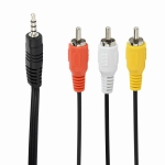 CABLE AUDIO 3.5MM 4PIN TO 3RCA/AV 2M CCA-4P2R-2M GEMBIRD - Image 2