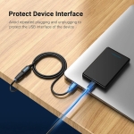 CABLE USB3.0 MALE TO FEMALE/2M BLACK CBHBH VENTION - Image 4