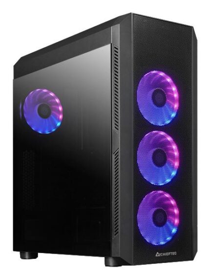 CHIEFTEC Case|CHIEFTEC|SCORPION 4|MiniTower|Case product features Transparent panel|Not included|ATX|MicroATX|MiniITX|Colour Black|GL-04B-UC-OP