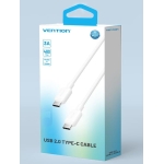 CABLE USB-C TO USB-C/1M WHITE TRCWF VENTION - Image 2