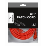 PATCH CABLE CAT6 UTP 5M/RED PP6U-5M/R GEMBIRD - Image 2