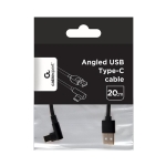 CABLE USB2 TO USB-C ANGLED/CC-USB2-AMCML-0.2M GEMBIRD - Image 3
