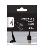 CABLE USB2 TO USB-C ANGLED/CC-USB2-AMCML-0.2M GEMBIRD - Image 3