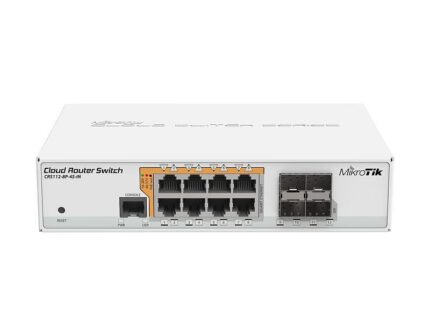 MIKROTIK NET ROUTER/SWITCH 8PORT 1000M/4SFP CRS112-8P-4S-IN MIKROTIK