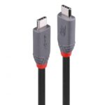 LINDY CABLE USB4 240W TYPE C 0.8M/40GBPS ANTHRA LINE 36956 LINDY