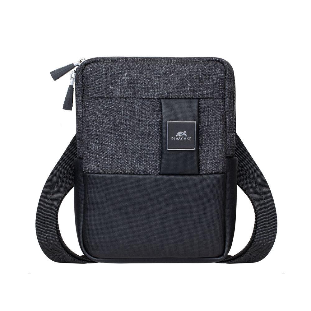 d18351b2-656d-4c44-99e1-49438ee7c21e-1 RIVACASE TABLET CASE CROSSBODY 8"/8810 BLACK MELANGE RIVACASE - Image 1