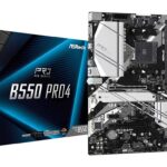 ASROCK Mainboard|ASROCK|AMD B550|SAM4|ATX|2xPCI-Express 3.0 1x|1xPCI-Express 3.0 16x|2xM.2|1xPCI-Express 4.0 16x|Memory DDR4|Memory slots 4|1x15pin D-sub|1xHDMI|1xUSB type C|5xUSB 3.2|1xPS/2|1xRJ45|3xAudio port|B550PRO4