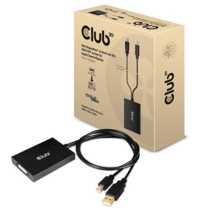CLUB3D I/O ADAPTER MINI DP TO DVI/ACTIVE CAC-1130-A CLUB3D