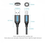 CABLE USB2.0 MALE TO MALE/2M BLACK COQBH VENTION - Image 13