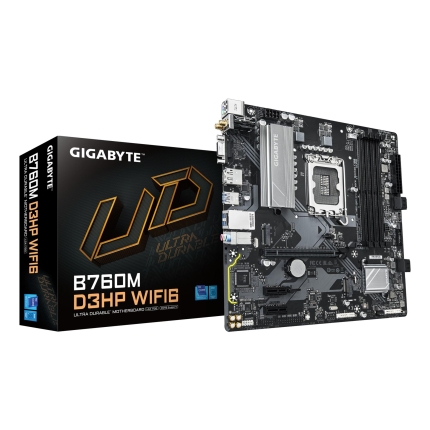 GIGABYTE Mainboard|GIGABYTE|Intel B760 Express|LGA1700|Micro-ATX|Memory DDR5|Memory slots 4|B760MD3HPWIFI61.0