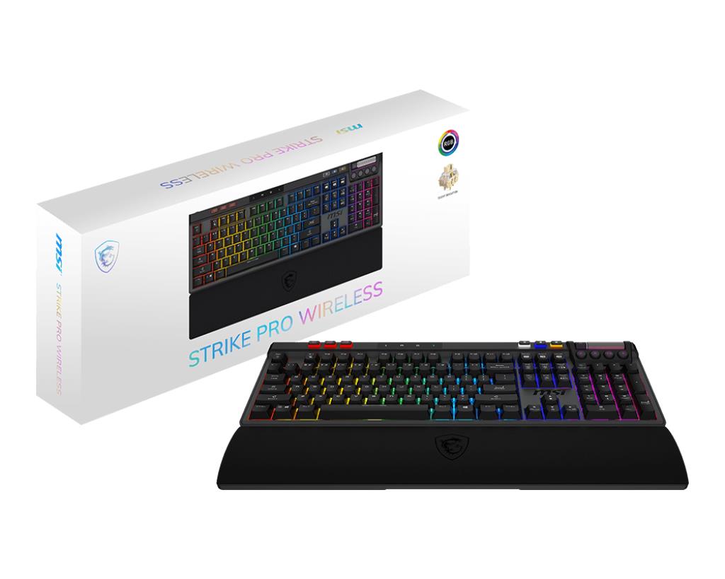 d5886e7e-2461-427d-b0db-ca1cb686031b-1 MSI KEYBOARD GAMING BLACK US/STRIKE PRO W SILENT US MSI - Image 1