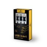 CABLE USB CHARGING 3IN1 1M/BLACK CC-USB2-AM31-1M GEMBIRD - Image 4