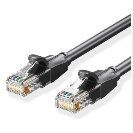 PATCH CABLE CAT.6 UTP/5M BLACK IBEBJ VENTION