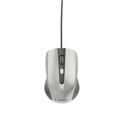 GEMBIRD MOUSE USB OPTICAL BLACK/SILVER/MUS-4B-01-BS GEMBIRD