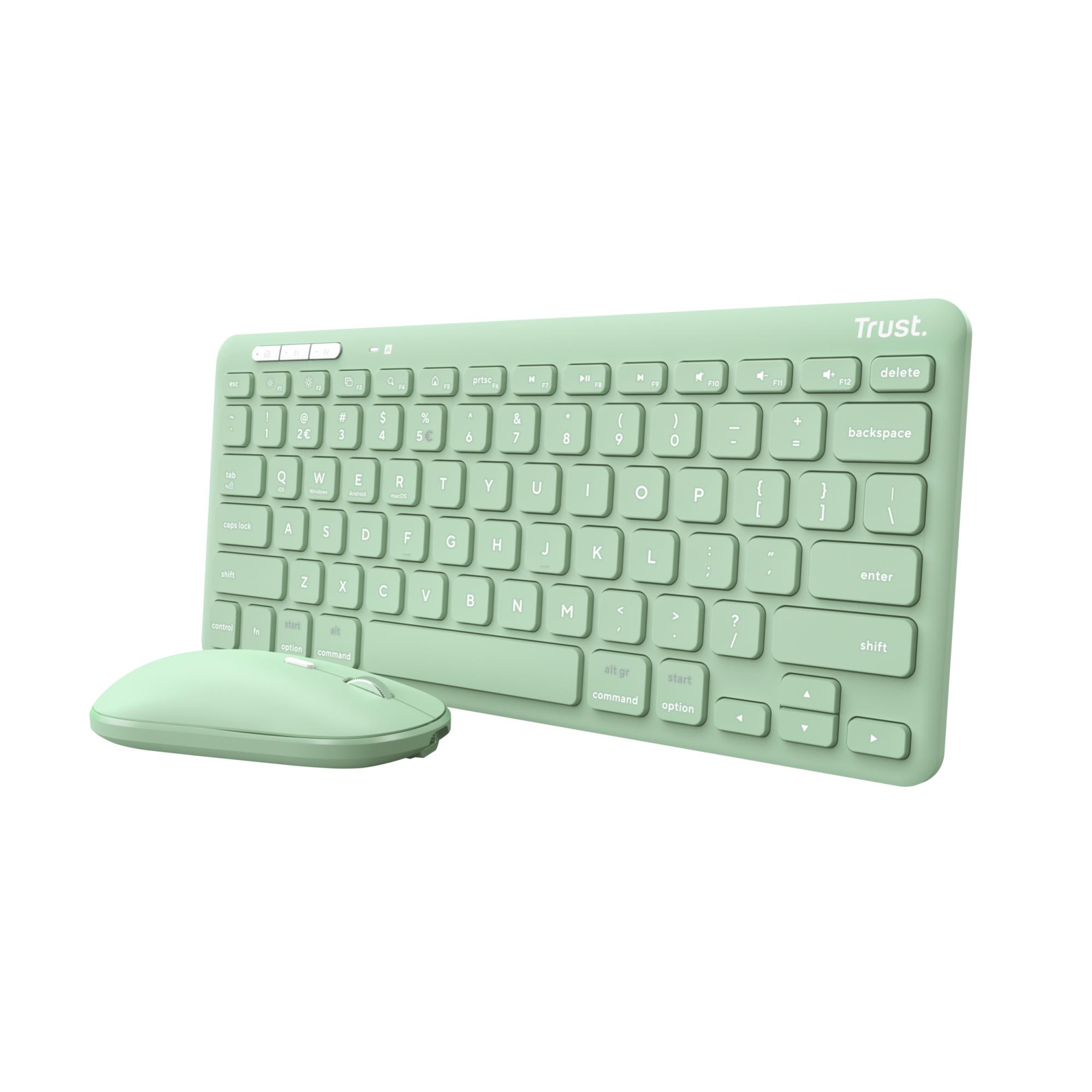 d98fbdb9-01c8-4457-bf62-4064d6eadba8-1 TRUST KEYBOARD +MOUSE WRL LYRA/GREEN 24942 TRUST - Image 1