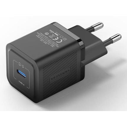 VENTION MOBILE CHARGER WALL 20W USB-C/1P BLACK FEPB0-EU VENTION