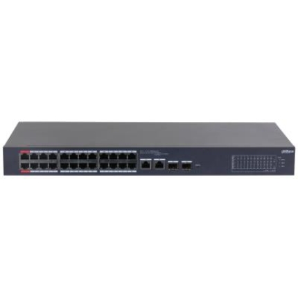 DAHUA Switch|DAHUA|CS4226-24ET-240|Desktop/pedestal|Rack 1U|24x10Base-T / 100Base-TX|2x10/100/1000BASE-T/SFP combo|2|26|PoE ports 24|240 Watts|CS4226-24ET-240