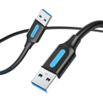 CABLE USB3.0 MALE TO MALE/0.5M BLACK CONBD VENTION - Image 2