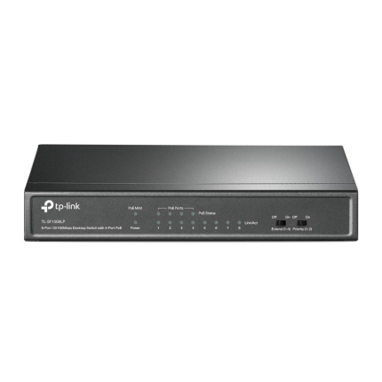 TP-LINK Switch|TP-LINK|Desktop/pedestal|8x10Base-T / 100Base-TX|PoE ports 4|TL-SF1008LP