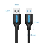 CABLE USB3.0 MALE TO MALE/2M BLACK CONBH VENTION - Image 14