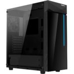 GIGABYTE Case|GIGABYTE|C200 GLASS|MidiTower|Not included|ATX|MicroATX|MiniITX|Colour Black|GB-C200G