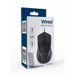 MOUSE USB OPTICAL/BLACK MUS-3B-02 GEMBIRD - Image 2