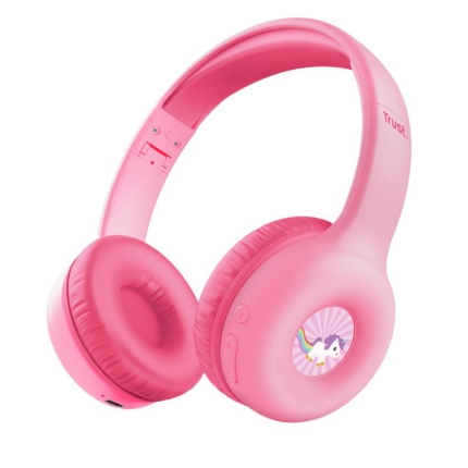 TRUST HEADPHONES WRL NOUNA KIDS/PINK 25274 TRUST