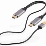 GEMBIRD I/O ADAPTER HDMI TO DP/BLACK A-HDMIM-DPM-01 GEMBIRD