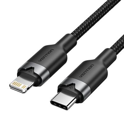 e67ab1f0-2630-4c13-82c4-1efe701a8020 CABLE USB-C TO LIGHTNING/2M BLACK LALBH VENTION - Image 1