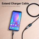 CABLE USB2.0 MALE TO FEMALE/2M BLACK CBIBH VENTION - Image 4